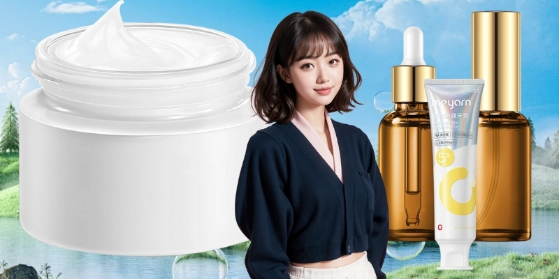 Quy trình skincare với mỹ phẩm organic cho da nhạy cảm