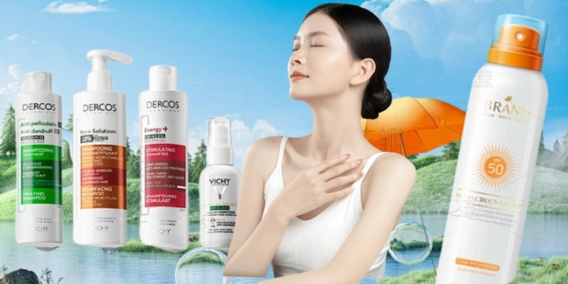 Thương hiệu Vichy và Anessa nổi bật với thiết kế riêng biệt